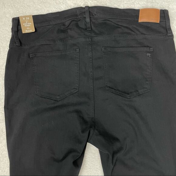 Madewell | TALL NWT Black 9” High Rise Long Skinny Jeans - Picture 5 of 15